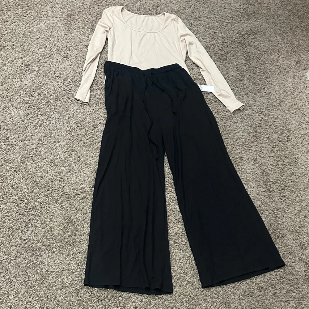 NEW Black Wide-Leg Pants size XL - Picture 5 of 7